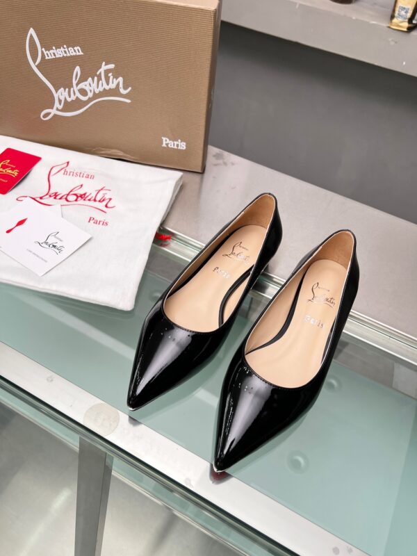 Christian Louboutin Ballalla Patent Leather Ballet Flat Sandals In Different Colors
