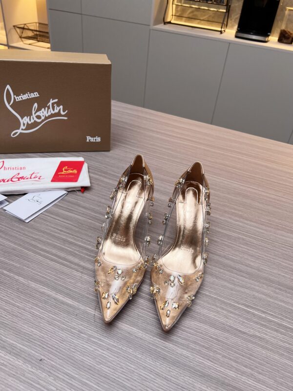 Christian Louboutin Degraqueen Crystal Embellished Pump Heels In 2 Colors