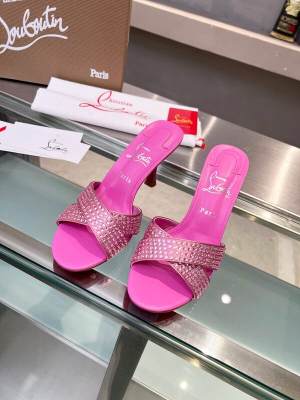 Christian Louboutin Mariza Is Back Strass Leather Heels In Different Colors