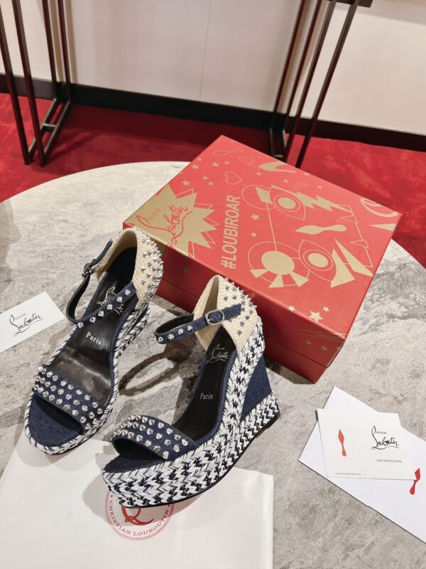 Christian Louboutin Madmonica Wedge Sandals In 2 Colors