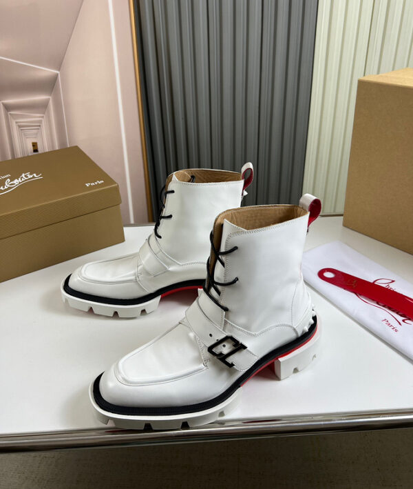 Christian Louboutin Our Georges Leather Ankle Boots In 2 Colors
