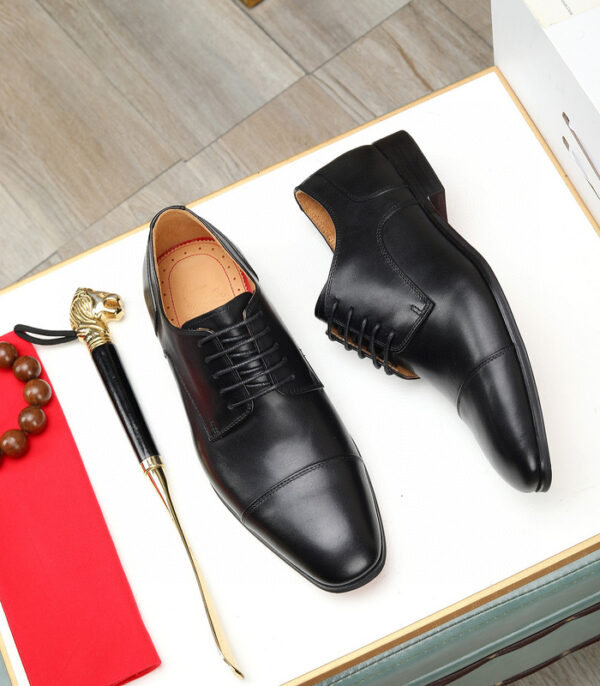 Christian Louboutin Greggo Leather Derby Shoes In 2 Colors