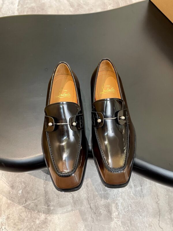 Christian Louboutin Dandelion Perles Degrade Leather Loafers In 2 Colors