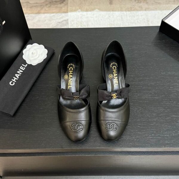 Chanel CC Cap Toe Bow Mary Jane Pump Heels In Different Colors