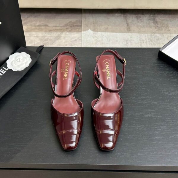 Chanel Patent Leather Mary Jane Pump Heels In Different Colors
