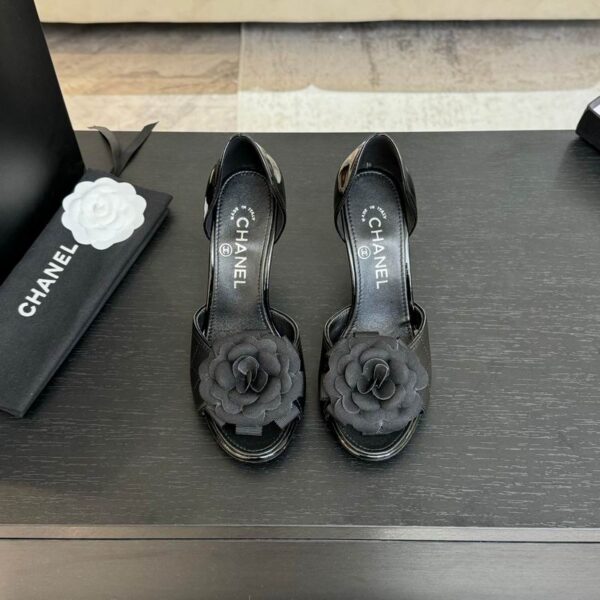 Chanel Quilted Leather Camellia Pump Heels In Different Colors