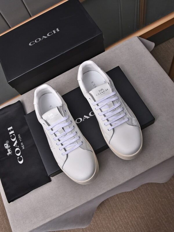 Coach Lowline Low Top Sneakers In White