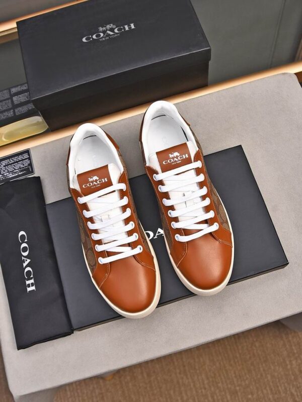 Coach Men's High Line Sneakers With Signature Monogram Canvas In Multiple Colors