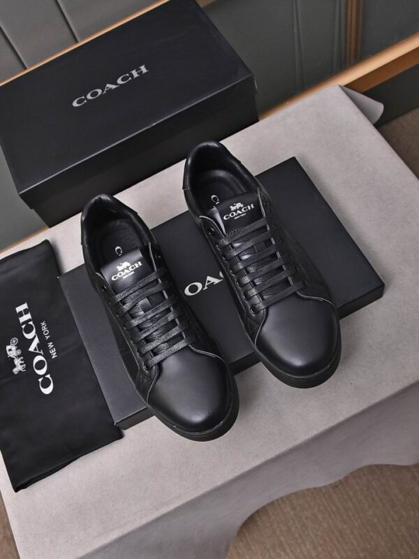Coach Low Top Sneakers With Tonal Perforated Side Logo In Multiple Colors