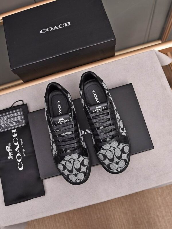 Coach Signature Low Top Sneakers With Iconic C Monogram Jacquard Pattern In Multiple Colors