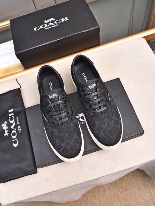 Coach Signature Jacquard Low Top Sneakers In 2 Colors