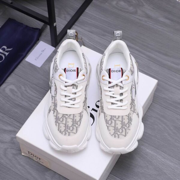 Dior D Connect Chunky Sneakers With Dior Oblique Technical Motif