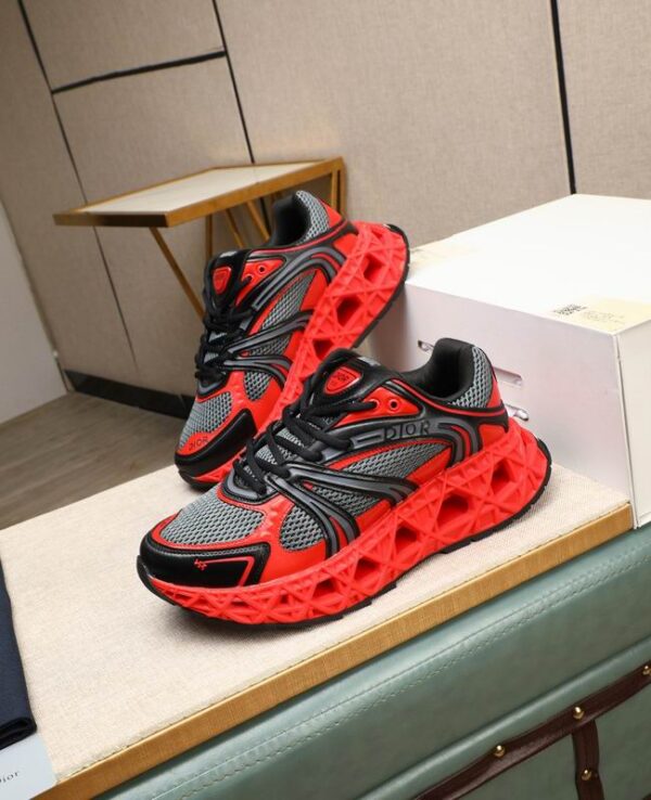 Dior B35 NXXT Low Top Sneakers With Distinctive Openwork Sculpted Sole