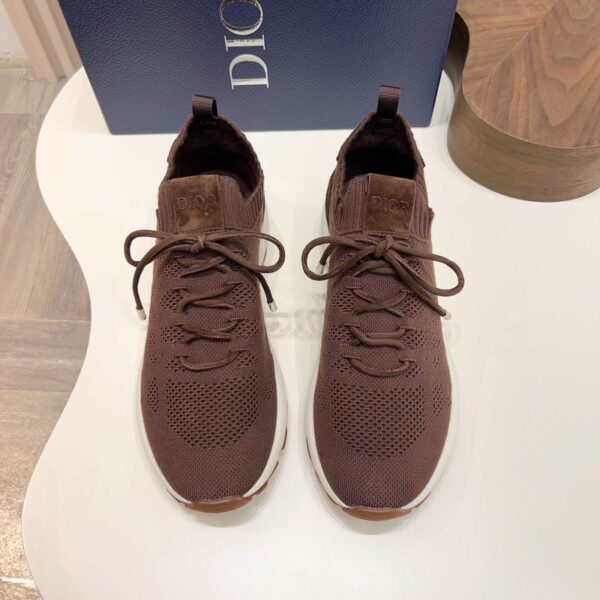 Christian Dior B80 Lounge Knit Sneakers In Brown