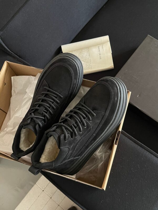 UGG Black Odessa Cozy Mid Top Platform Boots