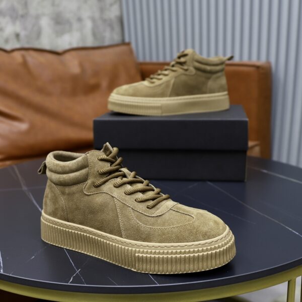 UGG Suede Mid High Top Ribbed Sole Boots In Different Colors