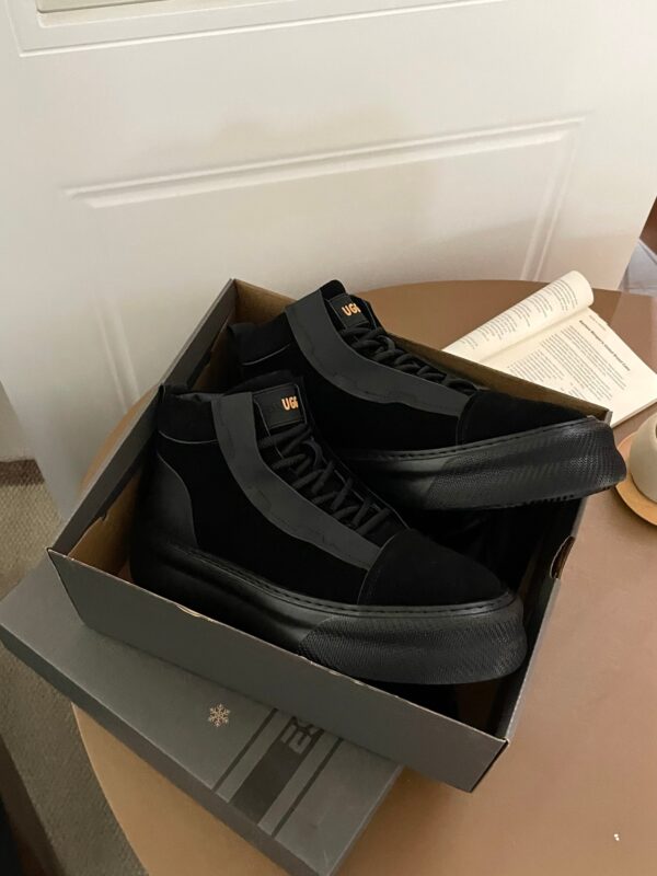 UGG Black Odessa Mid Toggle Suede Boots