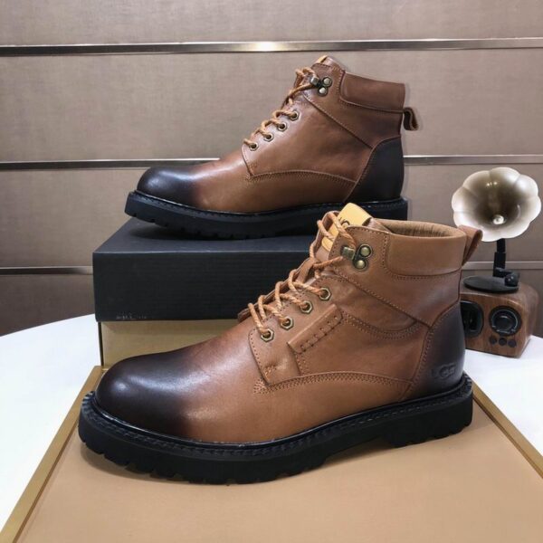 UGG Leather Combat Boots In 2 Colors