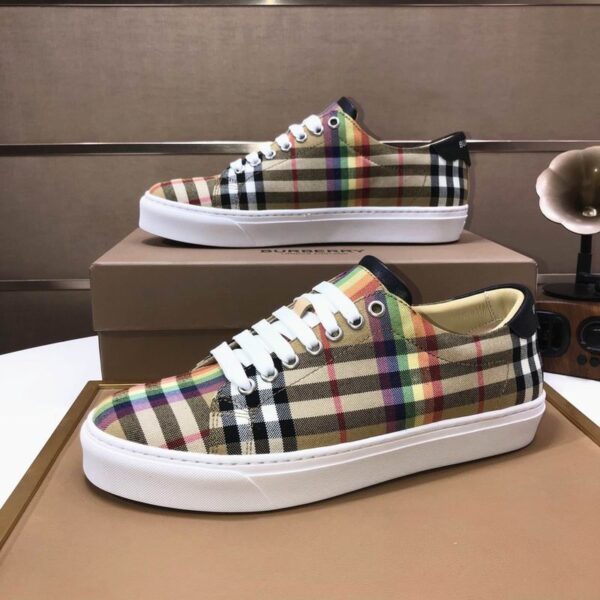 Burberry Smart Casual Check Canvas Low Top Sneakers
