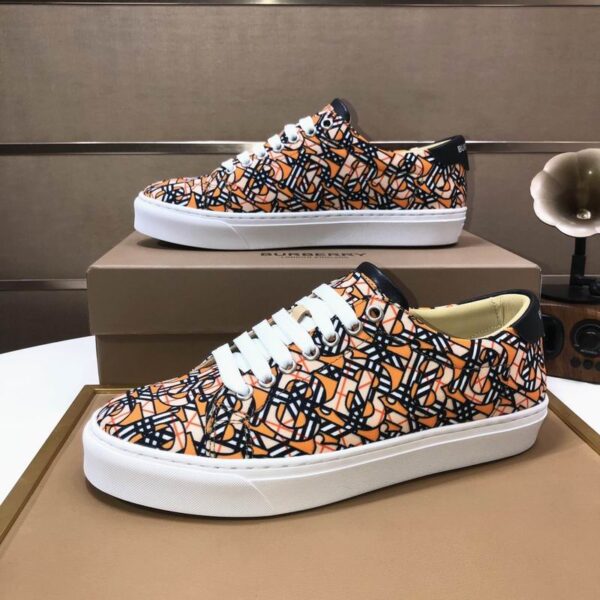 Burberry Men's Monogram Print Cup Sole Sneakers