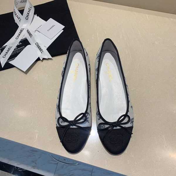 Chanel Monogram Canvas Flats In 2 Colors