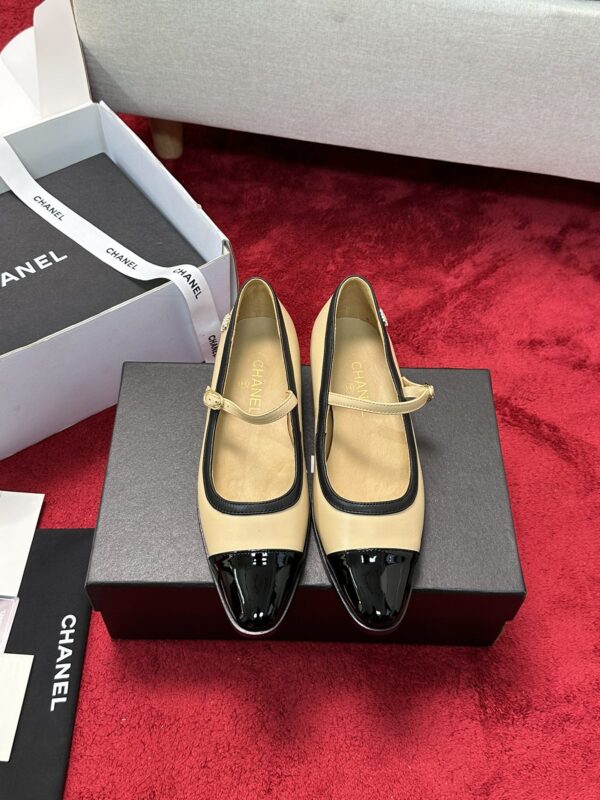 Chanel Patent Leather CC Button Mary Jane Flats In Different Colors