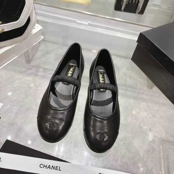 Chanel Elastic Strap CC Cap Toe Mary Jane Flats In Different Colors