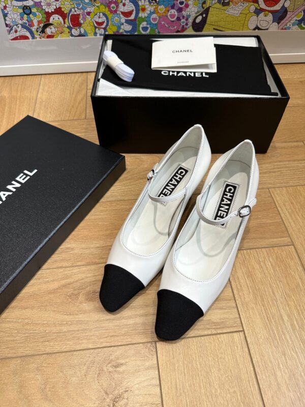 Chanel Laminated  Grosgrain Cap Toe Mary Jane Pump Heels In Different Colors