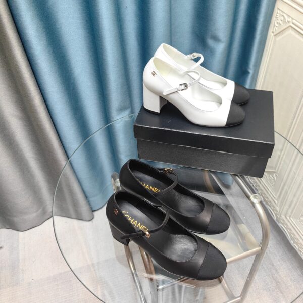 Chanel Grosgrain Mary Jane Pump Heels In 2 Colors