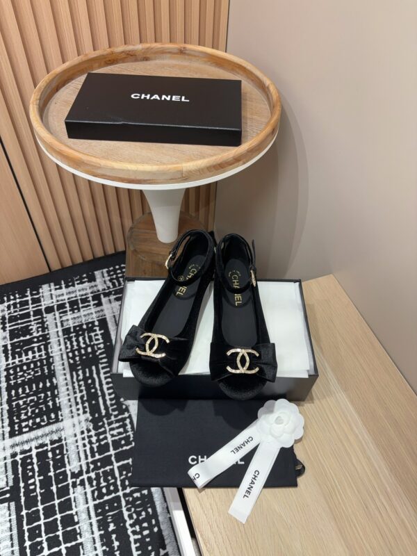 Chanel Velvet Bow Crystal CC Mary Jane Flats In Different Colors