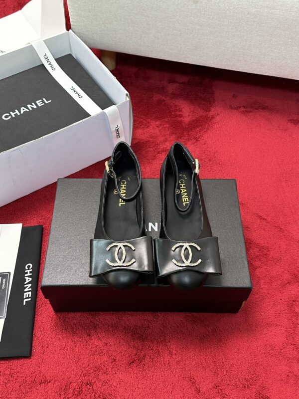 Chanel Patent Cap Toe Crystal Enamel CC Mary Jane Slingback Flats In 2 Colors