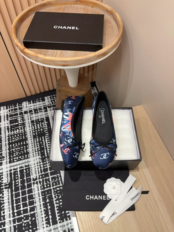 Chanel CC Monogram Canvas Ballerina Flats In Different Colors